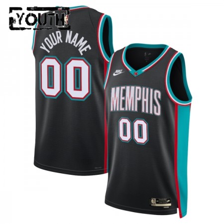 Dres Memphis Grizzlies Prilagođeni Nike 2025-26 Classic Edition Crno Swingman - Dječji